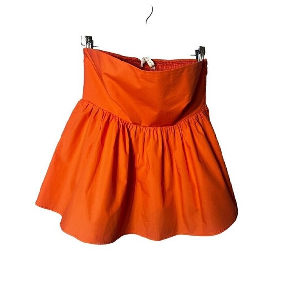 SUSANA MONACO PEACH/PINK Strapless Ruffled Tube Top With Smocked Back, MEDIUM - Picture 7 of 7